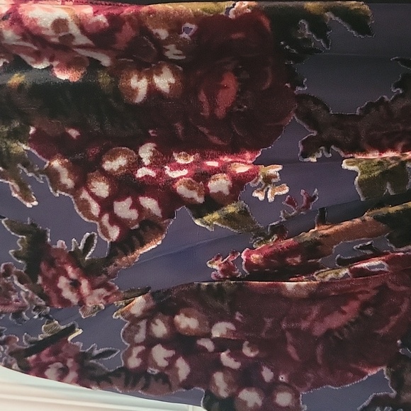 ZARA ra women's velvet floral kimono - Picture 2 of 4